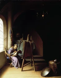 Man with Easel